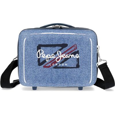 Pepe Jeans Neceser adaptable a trolley Digital rígido con capacidad de 9L. Azul claro Pepe Jeans Neceser adaptable a trolley Digital rígido con capacidad de 9L. Azul claro