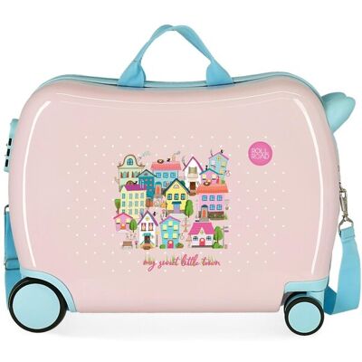 Movom Maleta de cabina infantil My little Town rígida con capacidad de 34L. Rosa Movom Maleta de cabina infantil My little Town rígida con capacidad de 34L. Rosa
