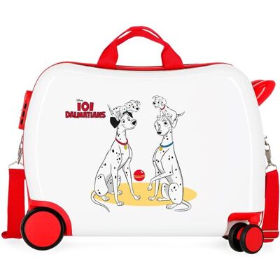 Disney Maleta de cabina infantil Dalmatians Family rígida con capacidad de 34L. Blanco / Rojo Disney Maleta de cabina infantil Dalmatians Family rígida con capacidad de 34L. Blanco / Rojo