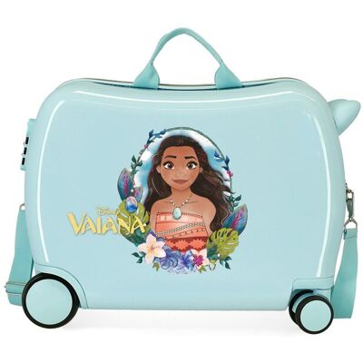 Disney Maleta de cabina infantil Vaiana rígida con capacidad de 34L. Azul claro Disney Maleta de cabina infantil Vaiana rígida con capacidad de 34L. Azul claro