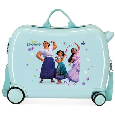 Disney Maleta de cabina infantil Encanto rígida con capacidad de 34L. Azul claro Disney Maleta de cabina infantil Encanto rígida con capacidad de 34L. Azul claro