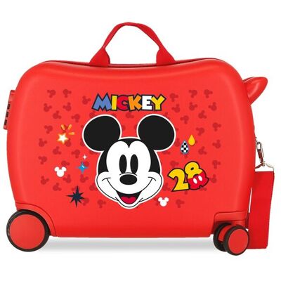 Disney Maleta de cabina infantil Mickey Get Moving rígida con capacidad de 34L. Rojo Disney Maleta de cabina infantil Mickey Get Moving rígida con capacidad de 34L. Rojo