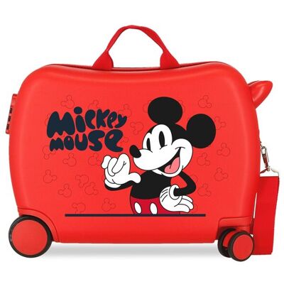 Disney Maleta infantil 2 ruedas multidireccionales Mickey Mouse Fashion. Rojo Disney Maleta infantil 2 ruedas multidireccionales Mickey Mouse Fashion. Rojo