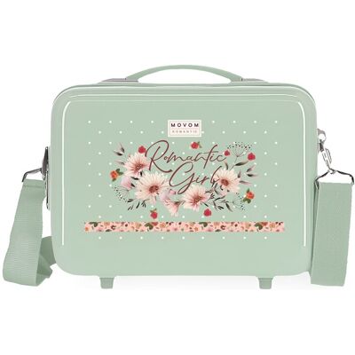 Movom Neceser ABS Romantic Girl adaptable a trolley con capacidad de 9L. Verde menta Movom Neceser ABS Romantic Girl adaptable a trolley con capacidad de 9L. Verde menta