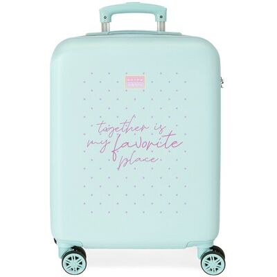 Movom Maleta de cabina My Favourite place rígida con capacidad de 35L. Turquesa Movom Maleta de cabina My Favourite place rígida con capacidad de 35L. Turquesa