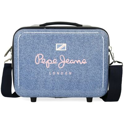 Pepe Jeans Neceser adaptable a trolley Lena rígido con capacidad de 9 L. Azul Pepe Jeans Neceser adaptable a trolley Lena rígido con capacidad de 9 L. Azul