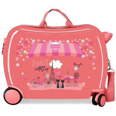 Movom Maleta infantil 2 ruedas multidireccionales Coffee Shop coral. Coral Movom Maleta infantil 2 ruedas multidireccionales Coffee Shop coral. Coral