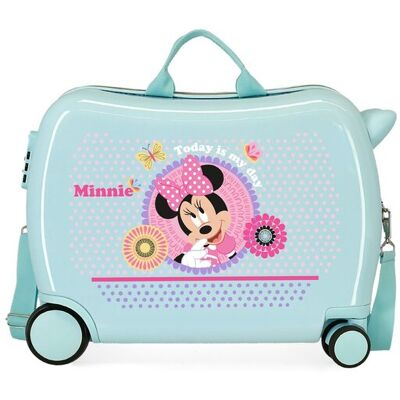 Disney Maleta infantil 2 ruedas multidireccionales Minnie Today is my day. Turquesa Disney Maleta infantil 2 ruedas multidireccionales Minnie Today is my day. Turquesa
