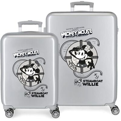 Disney Juego de maletas de adulto 100 Minnie con capacidad de 119 L. Gris Disney Juego de maletas de adulto 100 Minnie con capacidad de 119 L. Gris