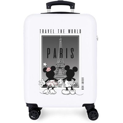 Disney Maleta de cabina de niña Minnie New York con capacidad de 34L. Blanco Disney Maleta de cabina de niña Minnie New York con capacidad de 34L. Blanco