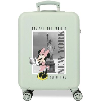 Disney Maleta de cabina de niña Minnie New York con capacidad de 34L. Verde menta Disney Maleta de cabina de niña Minnie New York con capacidad de 34L. Verde menta