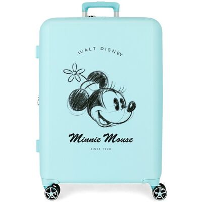 Disney Maleta mediana con expandible Minnie you are magic con capacidad de 88L. Azul Disney Maleta mediana con expandible Minnie you are magic con capacidad de 88L. Azul