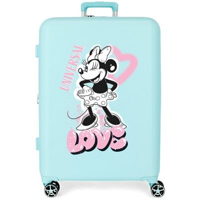 Disney Maleta mediana con expandible Minnie you are magic con capacidad de 88L. Azul Disney Maleta mediana con expandible Minnie you are magic con capacidad de 88L. Azul