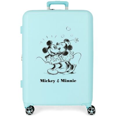 Disney Maleta mediana con expandible Minnie you are magic con capacidad de 88L. Azul Disney Maleta mediana con expandible Minnie you are magic con capacidad de 88L. Azul