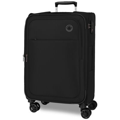 Movom Maleta mediana Atlanta blanda con capacidad de 59L. Negro Movom Maleta mediana Atlanta blanda con capacidad de 59L. Negro