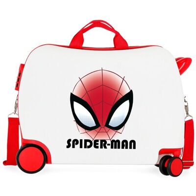 Personajes Maleta infantil 2 ruedas multidireccionales Spiderman autentic con capacidad de 38L en blanco. Blanco / Rojo Personajes Maleta infantil 2 ruedas multidireccionales Spiderman autentic con capacidad de 38L en blanco. Blanco / Rojo