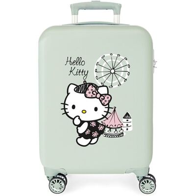 Personajes Maleta de cabina Hello Kitty fair Rígida con capacidad de 28L. Verde menta Personajes Maleta de cabina Hello Kitty fair Rígida con capacidad de 28L. Verde menta