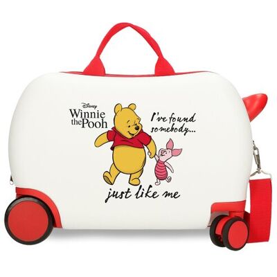 Disney Maleta infantil 2 ruedas multidireccionales Winnie & Piglet con capacidad de 24L en blanco. Blanco Disney Maleta infantil 2 ruedas multidireccionales Winnie & Piglet con capacidad de 24L en blanco. Blanco