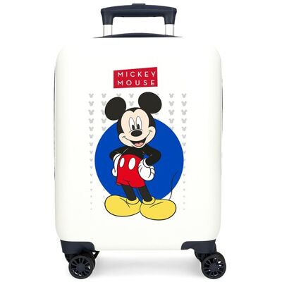 Disney Maleta de cabina Mickey Enjoy the day con capacidad de 28L. Blanco Disney Maleta de cabina Mickey Enjoy the day con capacidad de 28L. Blanco