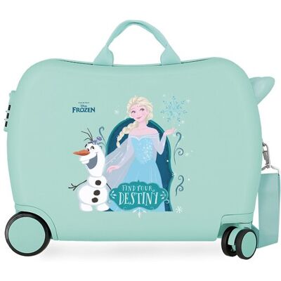 Disney Maleta infantil 2 ruedas multidireccionales Frozen Nature Is Magical con capacidad de 38L en turquesa. Azul Disney Maleta infantil 2 ruedas multidireccionales Frozen Nature Is Magical con capacidad de 38L en turquesa. Azul