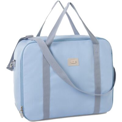 PAZ Rodríguez Maleta colección Momo. Azul grisáceo niño PAZ Rodríguez Maleta colección Momo. Azul grisáceo niño