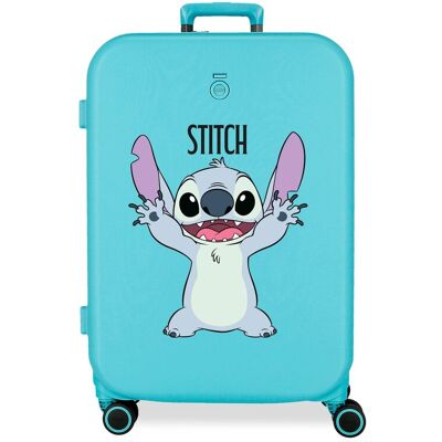 Disney Maleta mediana stitch playful rígida con capacidad de 79l. Azul Disney Maleta mediana stitch playful rígida con capacidad de 79l. Azul