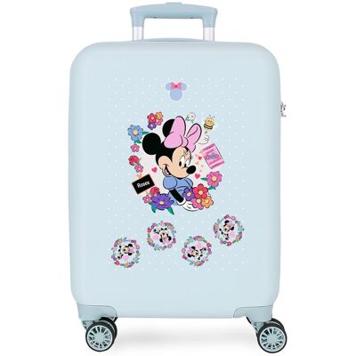 Disney Maleta de cabina 55 cm minnie flowers abs rígida con capacidad de 35l. Azul Disney Maleta de cabina 55 cm minnie flowers abs rígida con capacidad de 35l. Azul