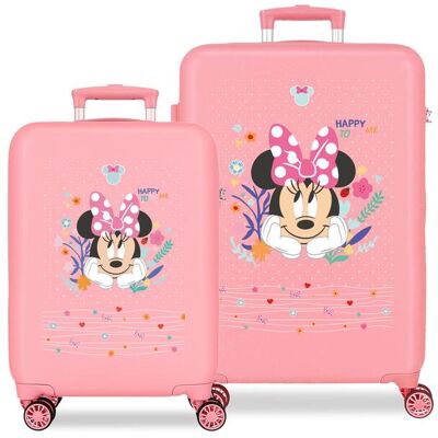 Disney Juego de maletas 55-65 cm minnie happy to be me abs rígida con capacidad de 91l. Rosa Disney Juego de maletas 55-65 cm minnie happy to be me abs rígida con capacidad de 91l. Rosa