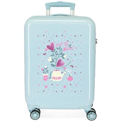 Movom Maleta de cabina Flower Pot rígida con capacidad de 34L. Celeste Movom Maleta de cabina Flower Pot rígida con capacidad de 34L. Celeste