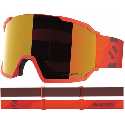 Salomon Máscaras unisex S-VIEW 3 ML . Rojo Salomon Máscaras unisex S-VIEW 3 ML . Rojo