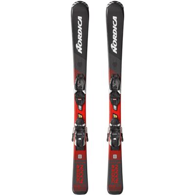 NORDICA Esquís de niños TEAM JR (100-140) + J4 5 FDT . (130 cm) Negro NORDICA Esquís de niños TEAM JR (100-140) + J4 5 FDT . (130 cm) Negro