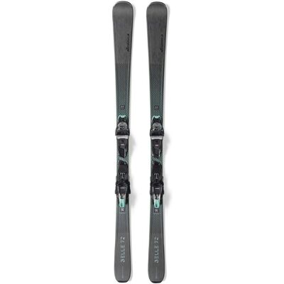 NORDICA Esquís de mujer BELLE DC 72 + TP2 LIGHT 11 FDT . (150 cm) Negro NORDICA Esquís de mujer BELLE DC 72 + TP2 LIGHT 11 FDT . (150 cm) Negro