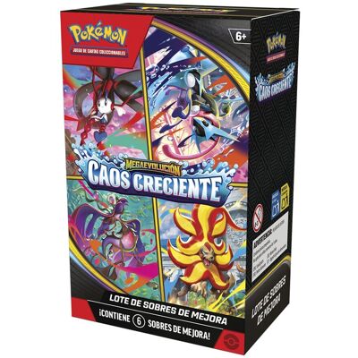 Pokémon Pack de Mejora Megaevolucion Caos Creciente JCC Bandai. Pokémon Pack de Mejora Megaevolucion Caos Creciente JCC Bandai.