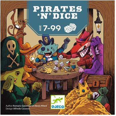 Djeco Juego 5 dados + 62 cartas + 1 reglas del juego . Djeco Juego 5 dados + 62 cartas + 1 reglas del juego .