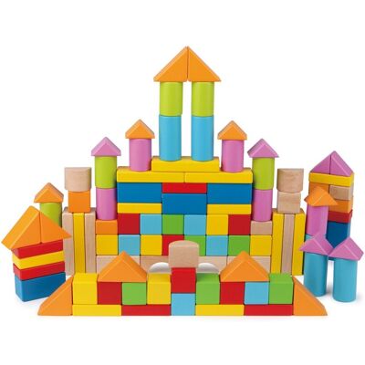 Hape Puzzle de madera 101 bloques . Hape Puzzle de madera 101 bloques .