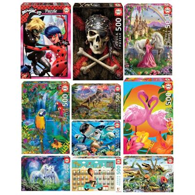 Educa Borrás Puzzle 500 piezas modelos surtidos. Educa Borrás Puzzle 500 piezas modelos surtidos.