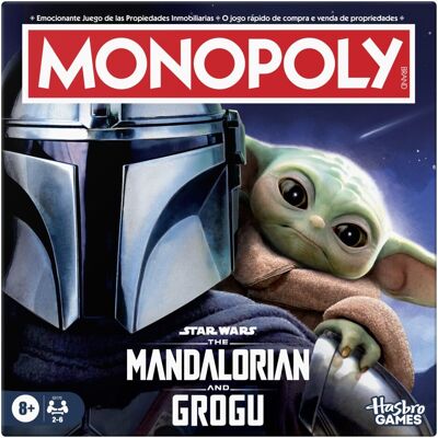 Hasbro Juego de mesa en familia Monopoly edición The Mandalorian and Grogu . Hasbro Juego de mesa en familia Monopoly edición The Mandalorian and Grogu .
