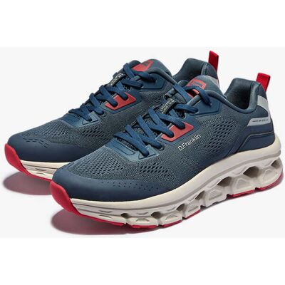 Zapatillas Caminar de Viaje Hombre - D.Franklin - Aero Dual Navy / Red - Sneakers Deportivas y Casual - Rebajas y Descuentos - Amortiguación male 42 Zapatillas Caminar de Viaje Hombre - D.Franklin - Aero Dual Navy / Red - Sneakers Deportivas y Casual - Rebajas y Descuentos - Amortiguación male 42