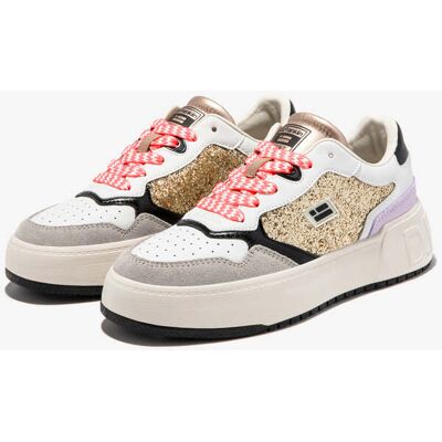 Zapatillas Mujer - D.Franklin - Court Flag Glitter Gold - Sneakers y Bambas Casual Urbanas - Rebajas y Descuentos female 38 Zapatillas Mujer - D.Franklin - Court Flag Glitter Gold - Sneakers y Bambas Casual Urbanas - Rebajas y Descuentos female 38