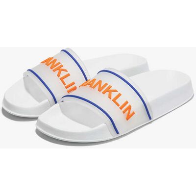 D.Franklin - Sandalias de playa - Venice Slide White / Orange - Rebajas y Descuentos - Color White - Chanclas Cómodas de Verano male 43 D.Franklin - Sandalias de playa - Venice Slide White / Orange - Rebajas y Descuentos - Color White - Chanclas Cómodas de Verano male 43