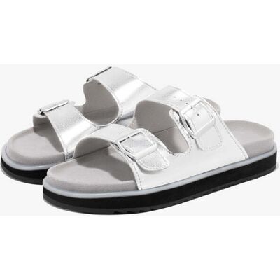 D.Franklin Sandalias Casual de Verano Nordic Sandal Buckle Silver - Rebajas y Descuentos female 38 D.Franklin Sandalias Casual de Verano Nordic Sandal Buckle Silver - Rebajas y Descuentos female 38