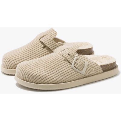 Zuecos de Invierno Mujer con Pelo D.Franklin - Vibe Clog Corduroy Beige - Rebajas y Descuentos - Forro Interior Borreguito para el Frío female 37 Zuecos de Invierno Mujer con Pelo D.Franklin - Vibe Clog Corduroy Beige - Rebajas y Descuentos - Forro Interior Borreguito para el Frío female 37