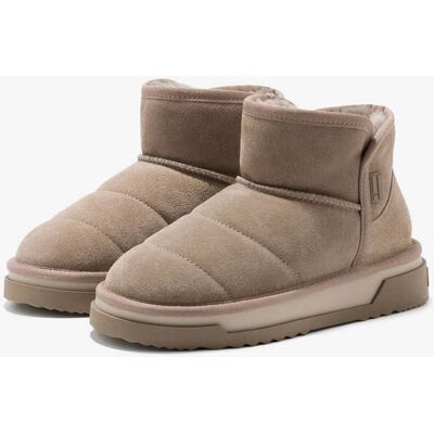 Botas de Piel de Serraje Mujer D.Franklin - Botas Aprés Ski Mujer D.Franklin Repelentes al Agua - Atlas Bomb Taupe - Para la Nieve Con Forro de Pelo I female 40 Botas de Piel de Serraje Mujer D.Franklin - Botas Aprés Ski Mujer D.Franklin Repelentes al Agua - Atlas Bomb Taupe - Para la Nieve Con Forro de Pelo I female 40