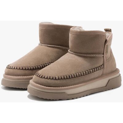 Botas de Piel de Serraje Mujer D.Franklin - Atlas Basic Taupe - Rebajas y Descuentos - Calzado Casual de Invierno female 40 Botas de Piel de Serraje Mujer D.Franklin - Atlas Basic Taupe - Rebajas y Descuentos - Calzado Casual de Invierno female 40