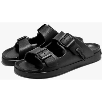 Sandalias de Verano Cómodas - D.Franklin - Vibe Foam 2 Buckles Full Black - Rebajas y Descuentos male 45 Sandalias de Verano Cómodas - D.Franklin - Vibe Foam 2 Buckles Full Black - Rebajas y Descuentos male 45