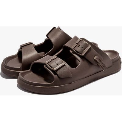 Sandalias de Verano Cómodas - D.Franklin - Vibe Foam 2 Buckles Full Brown - Rebajas y Descuentos male 45 Sandalias de Verano Cómodas - D.Franklin - Vibe Foam 2 Buckles Full Brown - Rebajas y Descuentos male 45