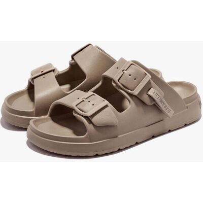 Sandalias de Verano Cómodas - D.Franklin - Vibe Foam 2 Buckles Full Taupe - Rebajas y Descuentos unisex 45 Sandalias de Verano Cómodas - D.Franklin - Vibe Foam 2 Buckles Full Taupe - Rebajas y Descuentos unisex 45