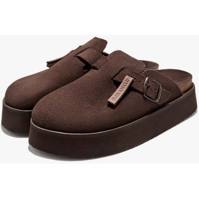 D.Franklin Vibe Sandals Clog Platform Suede Chocolate - Rebajas y Descuentos female 37 D.Franklin Vibe Sandals Clog Platform Suede Chocolate - Rebajas y Descuentos female 37