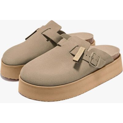 D.Franklin Vibe Sandals Clog Platform Suede Taupe - Rebajas y Descuentos female 37 D.Franklin Vibe Sandals Clog Platform Suede Taupe - Rebajas y Descuentos female 37