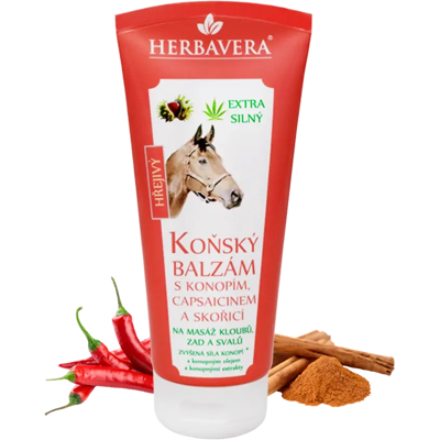 Herbavera Ungüento Calentador para Caballos - Cáñamo, Capsaicina y Canela Herbavera Ungüento Calentador para Caballos - Cáñamo, Capsaicina y Canela